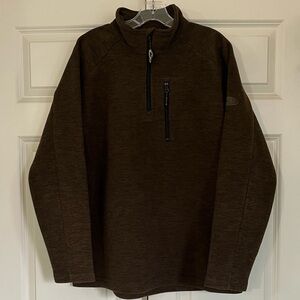 Drake Heathered Windproof Quarter Zip Pullover Size Medium